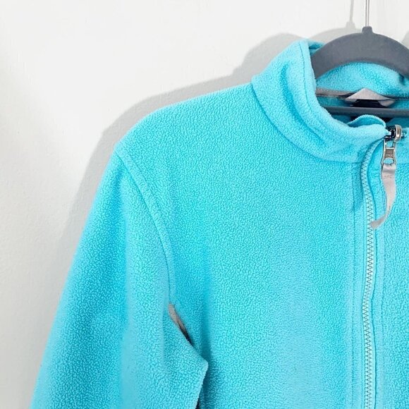 The North Face blue long sleeve fleece full zipper lightweight jacket - Picture 3 of 9
